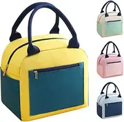 Chamgeco Insulated Lunch Bag for Women, Men & Kids, Reusable Waterproof Lunch Tote Bag with Large Capacity, Leakproof Cooler Bag for Work School Picnic Travel & Outdoor Activities (Yellow)