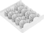 LIFKOME 5 Pairs Natural 3d False Eyelashes Chemical Fiber Lashes for Women Eye Beauty Makeup Lashes