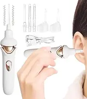 Electric Ear Cleaner, Silicone Ear Wax Removal Tools, Reusable Portable Cleaning Tool Safe for Children Travel Teenagers Adults