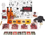 The Good Hurt Fuego by Thoughtfully, Extreme DIY Hot Sauce Set, Includes 5 Pepper Varieties like Ghost Peppers, Spices and Reusable Funnel, Bottles, Strainer, Pen and More, DIY Hot Sauce Making Kit