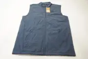 Travis Mathew Tijuana Vest Mens Large Heather Dress Blues 1053B 01269527 New