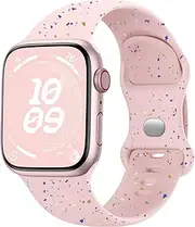 Witzon Sport Band Compatible with Apple Watch Band 40mm 41mm 42mm 38mm 44mm 45mm 46mm 49mm Women Men, Soft Silicone Waterproof Replacement Strap for iWatch Bands Series 10 9 SE ULTRA 8 7 6 5 4 3 2