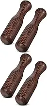 Alipis 2sets Chicken Wing Wooden Garlic Hammer Pestle Garlic Masher Food Muddler Medicine Masher Stick Pill Crushers and Masher Ginger Crushers Food Grinding Rod Pickle Tamper Pot 2pcs*2
