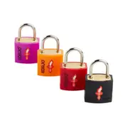 Korjo TSA Small Keyed Locks - 4 Pack - Mixed Colours