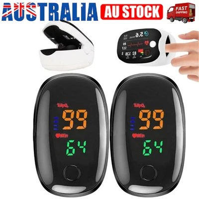 Finger Pulse Oximeter Blood Oxygen Saturation Monitor Heart Rate Meter Measure