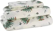 [Avanti Linens] Queen Sheets, Cozy Home & Holiday Decor (Spode Christmas Tree Collection), Ivory