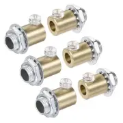 Metal Cable Glands Cord Grips Screw Lock for Wiring Ceiling Lamp Copper 6Pcs