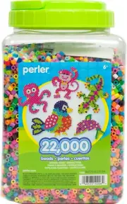 17000 Assorted Bulk Fuse Beads Set with Storage Jar for Arts and Crafts, Multico