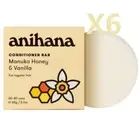 (BULKX6) Anihana Conditioner Bar Manuka Honey & Vanilla 60g -All hair types
