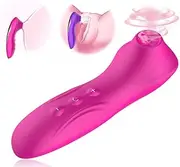 Sucking Vibrator, Multipurpose Tongue Sucking Sucking Vibrator for Women (Pink)