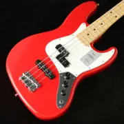 Fender 2024 Made in Japan Hybrid II Jazz Bass PJ Maple Modena Red S/N JD24002465
