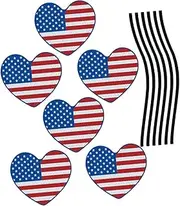 GANAZONO Independence Day Car Magnets 12 Pack Reflective Magnetic Stickers for Vehicle Easy to Install Decor for Home Car