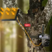 4G LTE 2K Solar PTZ Trail Camera Wildlife Game Security Camera + SD&SIM Card AU