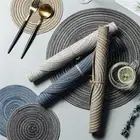 12X- Round-Placemats-Coasters-For Dining Table Kitchen Table Mats 30CM+11CM Set