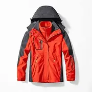 [xinghaikuajing] Autumn and Winter New Three-in-One Couple Model Grab Velvet Inner Bile Ski Suit Outdoor Windbreaker XXXL Men's-TibetanQing