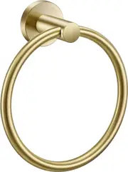 Ersam Brushed Gold Towel Ring for Bathroom 1 Pack, Kitchen Bath Towel Holder Hangers Wall Mount Heavy Duty Storage Stainless Steel