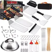 139Pcs Griddle Accessories Kit, Flat Top Grilling Tools, BBQ Grill Utensils Set