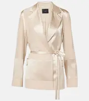 [Joseph] Joseph Amelia silk satin jacket AU 12 beige