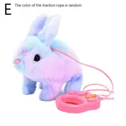 Electric Rabbit Toys，Lovely Rope Electric Plush Toy，Sound and Move Doll