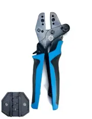 GIZWIZ Interchangeable Parallel Ratchet Crimp Tool For Solar Terminal MC4