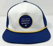 Puma Only You Can Prevent Bogeys Blue/White Adjustable Snapback Golf Hat/Cap
