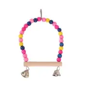 Parrots Perch Stand Bird Hammock Cage Swing Chewing Beads Stand Playstand
