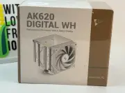 DeepCool AK620 DIGITAL WH Performance Air Cooler, Dual-Tower Layout, Real-Time C