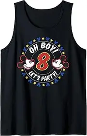 [Disney] Mickey And Friends Oh Boy Let's Party 8th Birthday Tank Top