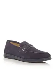 Ferragamo Men's Drame Suede Gancini Loafers