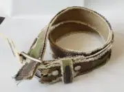 Cherokee Girl's Casual Canvas Belt Size MEDIUM (29) Green Camo New