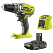 RYOBI 18V ONE+ Cordless Electric 2.0Ah Drill Driver +Battery Charger Kit LIMITED