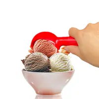 在飛比找松果購物優惠-冰淇淋半圓弧挖球勺/多色可選/紅/深藍/綠/挖勺/挖球器/冰