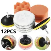 12Pcs Polishing Pads Polishing Waxing Buffing Pads Car Foam Polisher Attachment