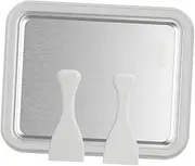 STARTIST Instant Ice Cream Maker Cold Pan Plate Household DIY Stainless Steel Fried Ice Tray Fried Yogurt Machine for Candy Soft Serve, White
