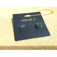 在飛比找蝦皮購物優惠-（全新現貨）FOREVER21孔雀綠耳環