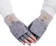 [Generic] Stylish Flip Up Gloves Stay Warm Without Sacrificing Style Wearing Gloves Can Also Be Used With Electronic Devices