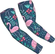 [FSCEV] Floral Swan Sun Protection Arm Sleeves Outdoor Essentials Cooling Compression Golf Hiking Cycling