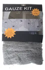 Spider Web Spooky Grey Gauze Halloween Decoration