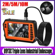 8mm IP67 Borescope Inspection Camera Triple Lens 1080P HD Industrial Endoscope
