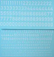 Pay White Numbers White Les Chiffres Blanc 1:64+1:72 Decal