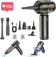 Air Duster 2-in-1 22000RPM Compressed Air Duster and Mini Vacuum Cleaner