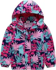 [Machbaby] Children's Girls Boys Mud and Digging Jacket Raincoat Rain Jacket Spring Jacket Softshell Jacket with Fleece Lining