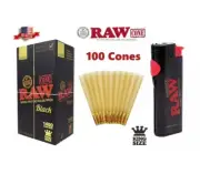 raw BLACK king size pre rolled cone +RAW PHOENIX ULTIMATE SMOKERS LIGHTER