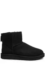 Ugg Classic Mini II Suede Boots , Boots, Heel Tab, Slip on - Black - 8 8