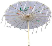 [Stxdynjy] Traditional Retro Foldable Waterproof Parasol Crafts Oilled Silk Paper Au Cosplay Photography Women