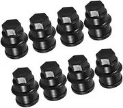 MOLUCKFU 8pcs Hub Nut Cover Lug Nut Covers for Semi Trucks Tire Nut Caps Lug Nuts Covers Truck Lug Nut Covers Lug Nut Caps Wheel Center Caps Universal
