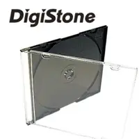 在飛比找PChome24h購物優惠-DigiStone單片超薄CD/DVD硬殼收納盒(黑色)/2