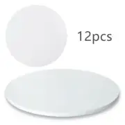 12x Thick Round Cake Board 7" Base White Boards Wedding Birthday 0.6CM Thickness