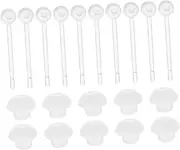 [LOORGVEL] Resin Ear Studs Invisible Earring Posts and Silicone Backs for Versatile Ear Piercing Jewelry