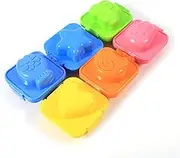 Boiled Egg Molds, Cartoon Cute Boil Sushi Rice Decorating Mold Rabbit Bear Fish Car Star Love Heart Shape Eggs Mould Set Pan Cooking DIY Cake Tools Kitchen Bento Accessories For Kids Family Home 6 PCS